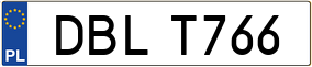 Trailer License Plate